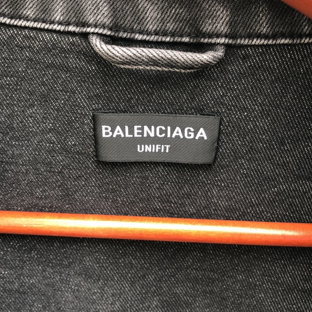 Balenciaga spray print logo denim jacket - Picture 4 of 12